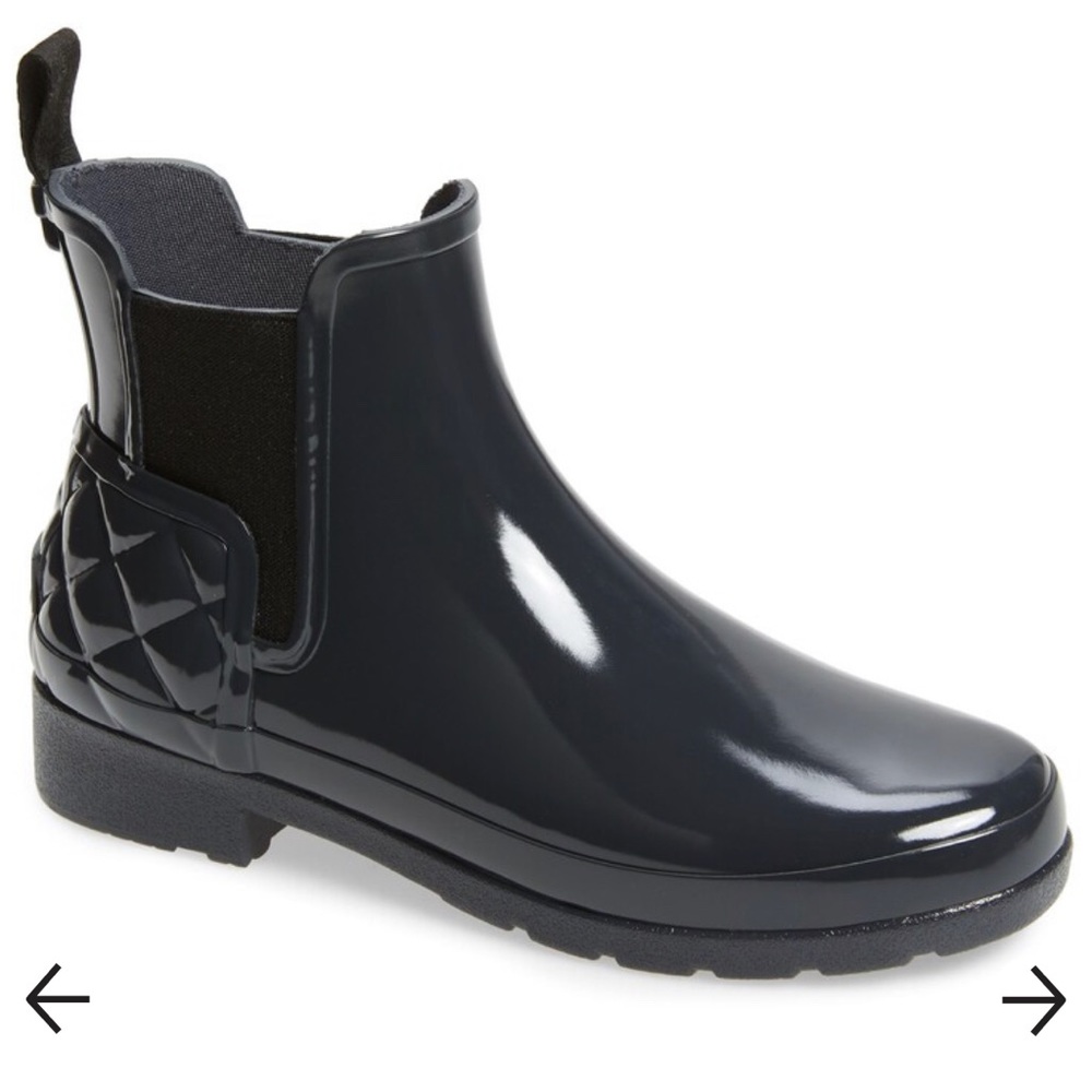 Hunter Glossy Ankle Rain Boot